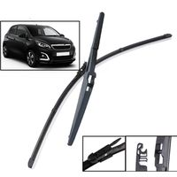 Lot de 2 Balais d'essuie-glace avant + arrière Pour Citroën C1 II 2014 2015 2016 2017 2018 2019 2020