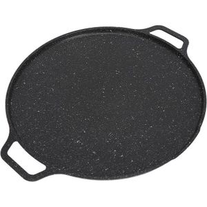 Plaque De Barbecue Coréen Ronde 30 Cm – Aluminium Avec Revêtement Antiadhésif 6 Couches, Pour Cuisinière Gaz, Induction Ou Camping