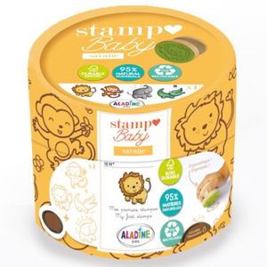 TAMPON DÉCORATIF Kit Stampo Baby Eco Friendly - Animaux de la savane - 4 pcs