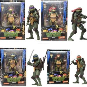 FIGURINE - PERSONNAGE Figurines LES TORTUES NINJA TMNT - Lot de 4 - Michelangelo Leonardo Donatello Raphael