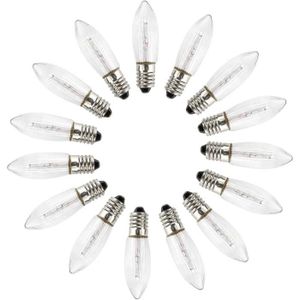 Schuerzenfabrik 10x Ampoules de rechange E10 8V 3W pour guirlande  lumineuse, guirlandes de Noël, arche lumineuse,chandelier de Noël :  : Luminaires et Éclairage