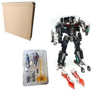 FIGURINE - PERSONNAGE TW1022PWEAPON - Transformers Optimus Prime Toy Model Black Commander Double Knife Shield Arme Superpower Warr