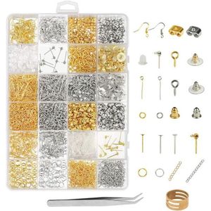 Kit Fabrication de Bijoux Réparation Accessoires de Bijoux Création à la Main pour DIY Artisanat Faire Boucles doreilles Colliers Bracelets 650 Pièces Kit Fabrication de Bijoux Réparation Accessoires de Bijoux Création à la Main pour DIY Artisanat Faire Boucles doreilles Colliers Bracelets 650 Pièces