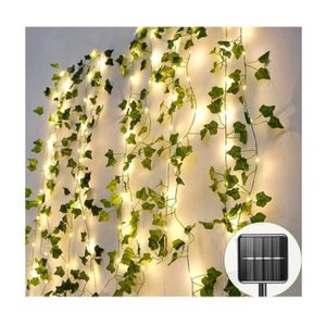 Lierre Artificiel, [1 PCS] 2M Vert Feuille Guirlande Lumineuse, Plantes  avec 20 LED, Chaîne Lumières LED de Vigne pour Jardin, Cour, Maison, Patio,  Fête de Mariage Décoration : : Luminaires et Éclairage