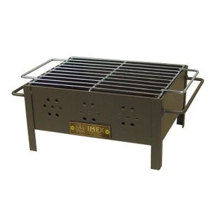 Barbecue Inox IMEX EL ZORRO 71654 – Griglia 60x40 Cm, Colore Nero, Per Estate All'Aperto