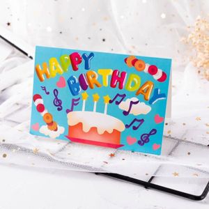 FAIRE-PART - INVITATION Faire-part - invitation,Carte d'anniversaire colorée,10 pièces,carte de vœux,cadeau d'anniversaire pour enfants- 10 (10 PCS)