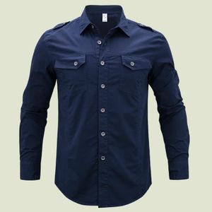 Chemise blanche sales homme avec epaulette