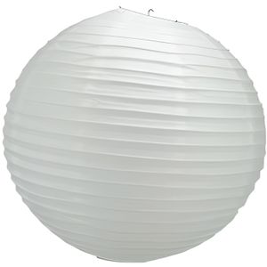 LANTERNE FANTAISIE LANTERNE BOULE PAPIER BLANC 50 CM  Blanc