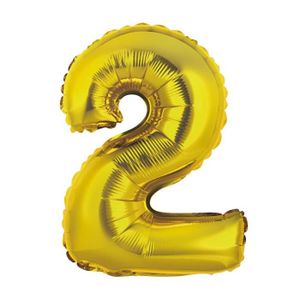 Ballon Gonflable Chiffre 2 pour la Décoration d'anniversaire 2 Ans Doré 187  - Cdiscount Maison