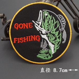 INSIGNE AD 115 Iron on -GO FISHING – patchs brodés sur le 