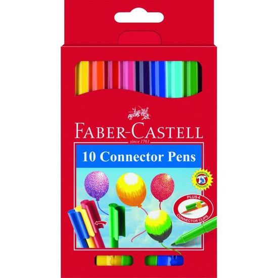 Faber Castell Etui 10 Feutres Connector Achat Vente Feutres Faber Castell 10 Feutres Cdiscount