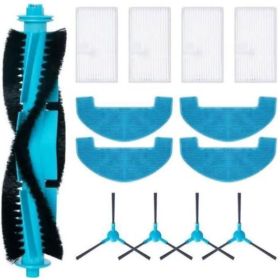 Kit De 20 Pièces De Rechange Pour Robot Aspirateur Proscenic Q8 Max - Brosses, Filtres HEPA, Lingettes, Sacs