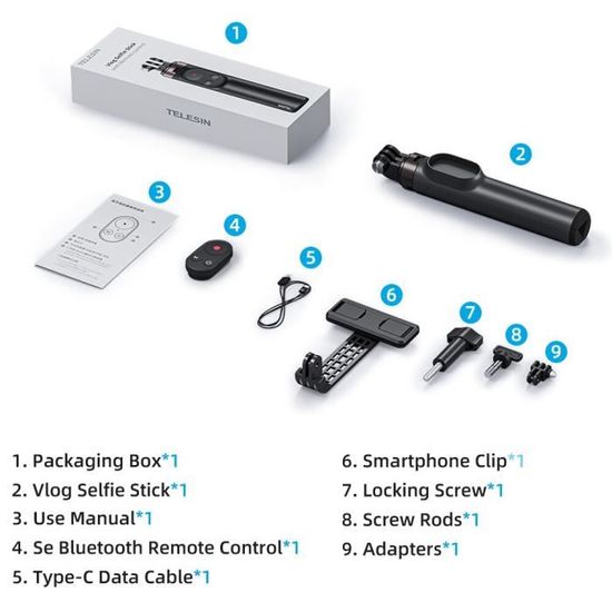 Télécommande Sans Fil Pour Selfie, Obturateur, Com... – Grandado