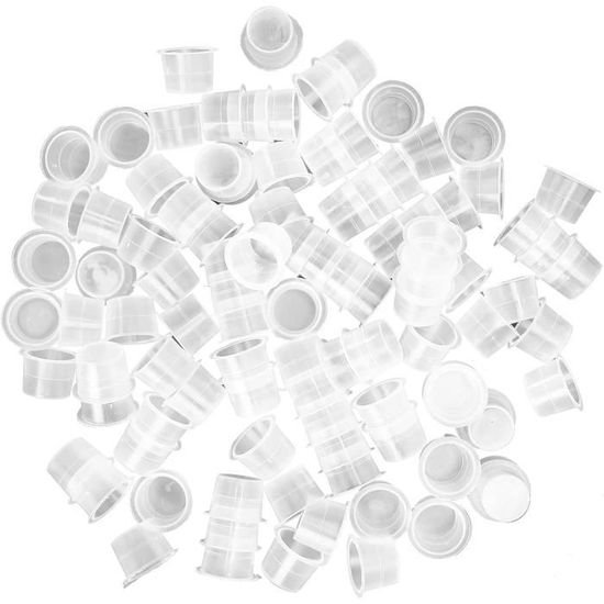 Akozon Support De Capuchons D'encre Jetables 100pcs Tasses D'encre De
