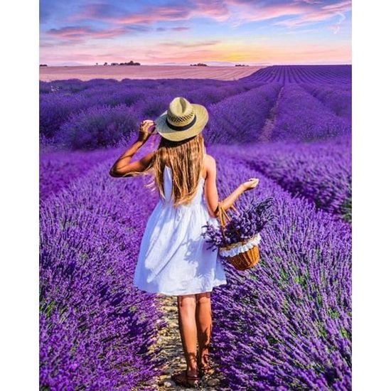 Kit Diamond Painting 5D Adulte - Paysage De Grèce 30x40cm, Peinture Aux Diamants Avec Tout Le Matériel
