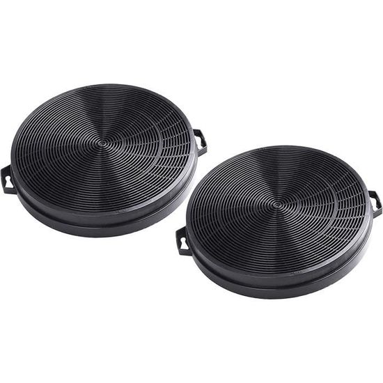 Spares2go Aktivkohle-Filter Für Baumatic Dunstabzugshaube – 2 Stück, 210x32 Mm, S1 Typ Carbon