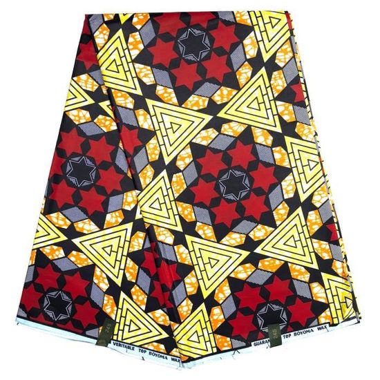 WAX TISSU PAGNE AFRICAIN matiere glissante MODELE TYPE JAVA SUPER 6 YARDS COTON Cdiscount Beaux Arts et Loisirs creatifs
