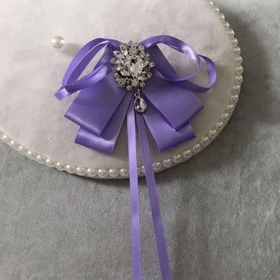 Broche florale avec nœud en strass, rose vntage, rasns, cadeau