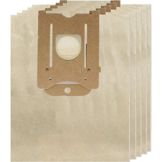Vhbw 5x Sacs Compatible Avec Electrolux Oxygen+ Z7320...7399 Aspirateur - Papier, 25,8cm X 16 2cm Couleur Sable 96150957