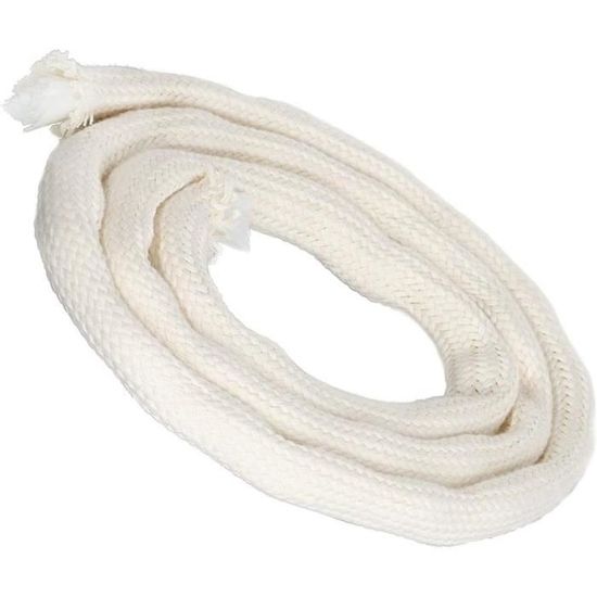Mèche Fibre De Verre 3 M - Diamètre 2,5 Mm - Pour Lampe à Huile, Lampe à Alcool, Torche Jardin - Résistante, Sans Fumée