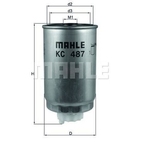 Mahle Knecht Filtre KC487 Filtre pour Carburant