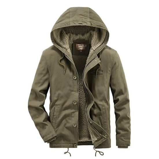 Sweat à capuche camouflage pour hommes hiver chaud polaire pull à