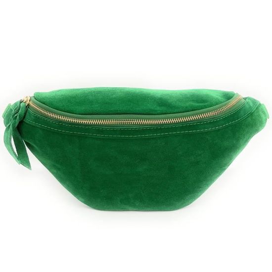 Sac banane LILOU SUEDE Vert anglais - Cdiscount Bagagerie - Maroquinerie