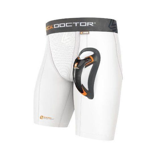 Shock Doctor Lot de 2 shorts de compression Youth Core avec coupe Bio Shock Doctor Lot de 2 shorts de compression Youth Core avec coupe Bio