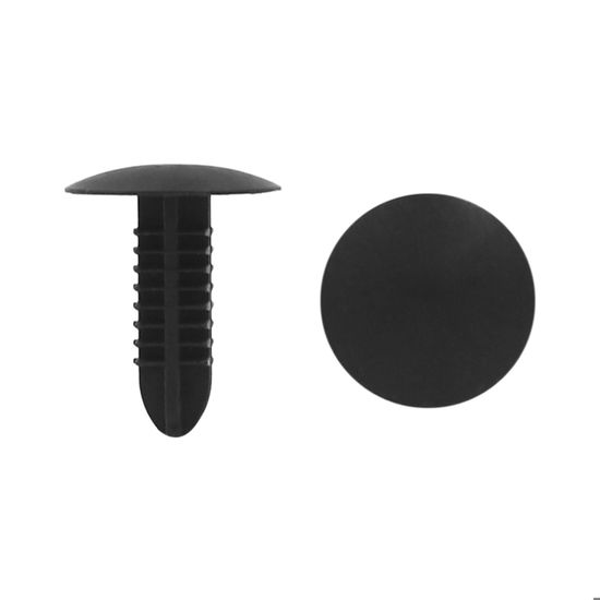 Sourcing Map 50pcs 5mm Diamètre Rivets En Plastique Trou Fixation Projection Clips Retenue Noir