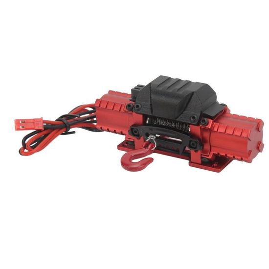 Treuil Crawler Métal 1/10 Pour RC – Télécommande Incluse – Corde 20 M – Charge 2,5-3 Kg – Compatible Traxxas, Axial, Tamiya