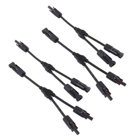 Câble De Connexion Solaire PV – 6 Mm², Paire Rouge/noir – H1Z2Z2-K, 1500V, IP68 – Pour Panneaux Solaires, Toiture, Jardin – Longueur Au Choix