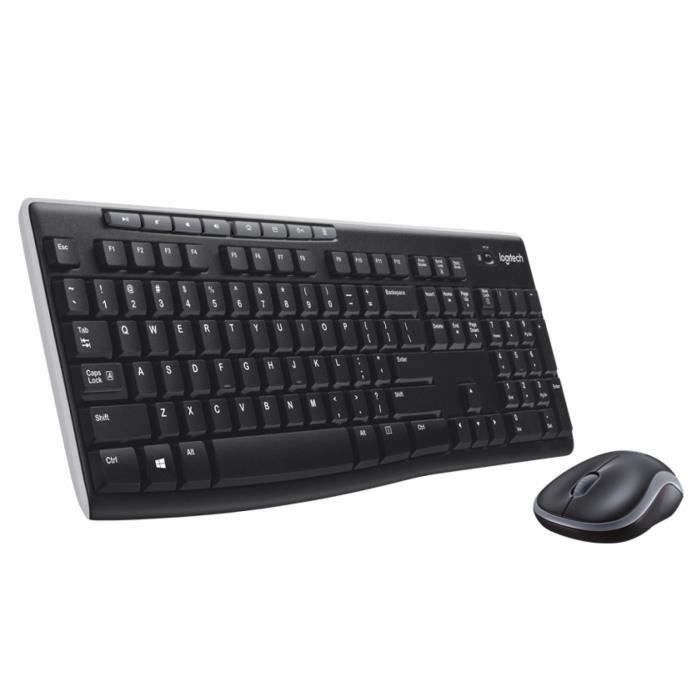 LOGITECH Pack Clavier AZERTY + Souris Sans fil MK295 Silencieux