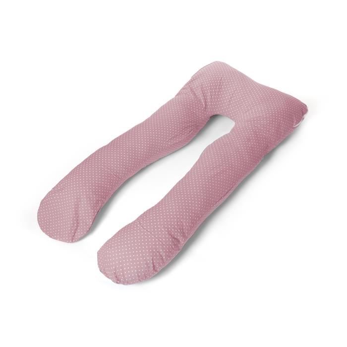 Oreiller de Grossesse 100% Lavable Coton 65x140 cm Lune Rose - Acomoda Textil