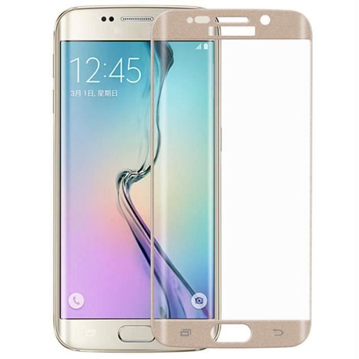 Film Protection Verre Trempe Samsung Galaxy S6 Edge Or