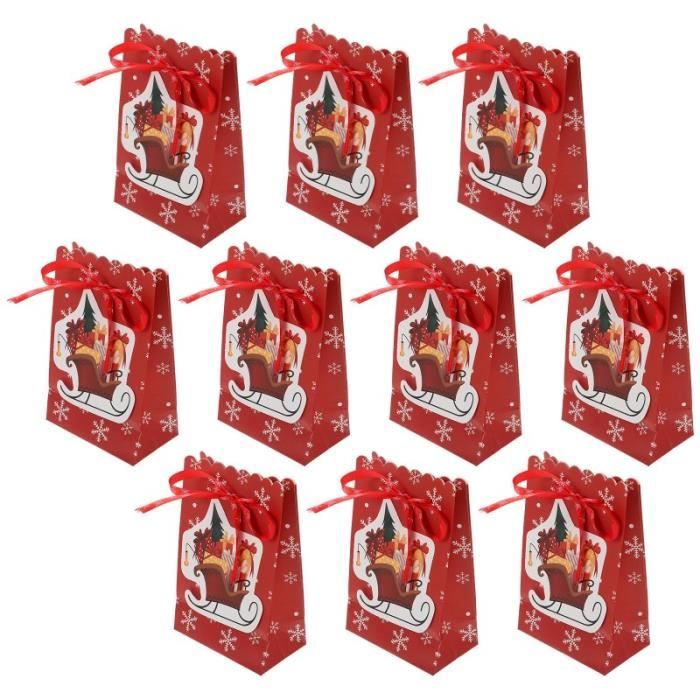 Boîte de Bonbons De Noël Papier Cadeau Cas De Noël Party Favor Sacs D' De Bonbons Boîte de Papier Cadeau Sacs Pour Le Mariage