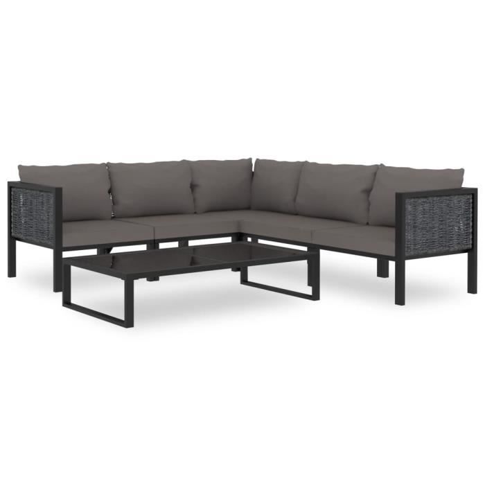 JARDIN®Parfait- Salon de jardin Bas 6 pcs - Canapés de jardin Ensemble repas de jardin- Meuble de jardin Mobilier à dîner d'��5730