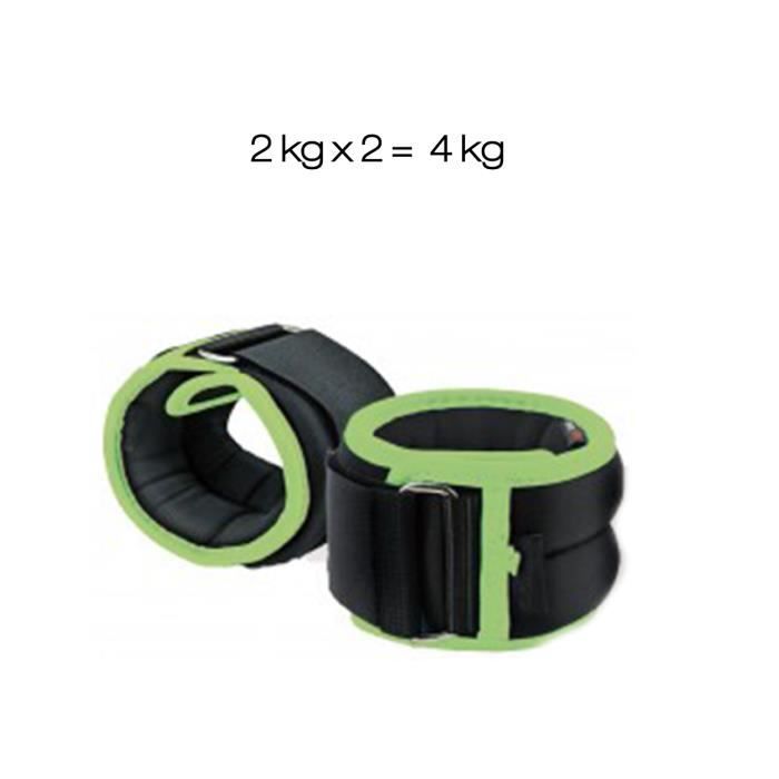 Poids de cheville et de poignet 2 x 2 kg