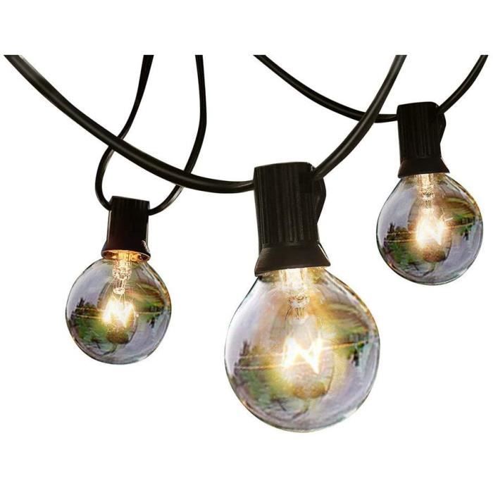 guirlande solaire exterieur Guirlande Guinguette Exterieur, BEIEN Guirlandes de lumière solaire avec ampoule blanche chaud630