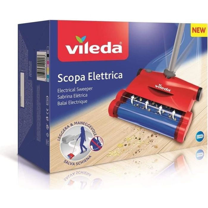 ASPIRATEUR A MAIN Vileda Quick Clean Balai eacutelectrique rouge sans fils ref 153035635