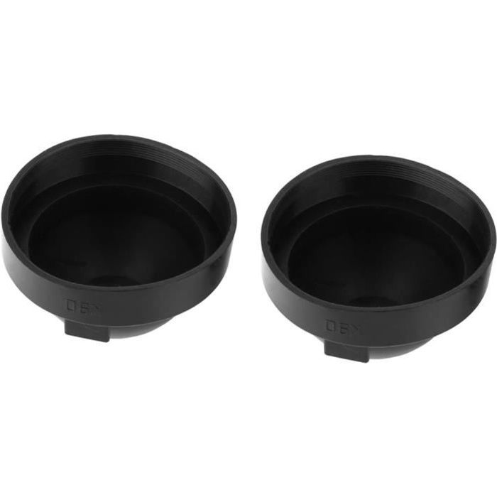 Akozon Cache-Poussière de Lumière LED 2pcs 90mm Cache-Poussière de Capuchon de Joint de Phare Étanche en Caoutchouc de Voiture