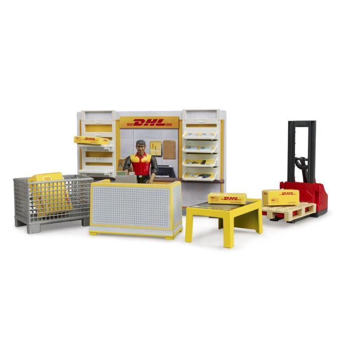 Boutique de dépôt DHL Bworld avec tire palette et colis - Bruder - 62251