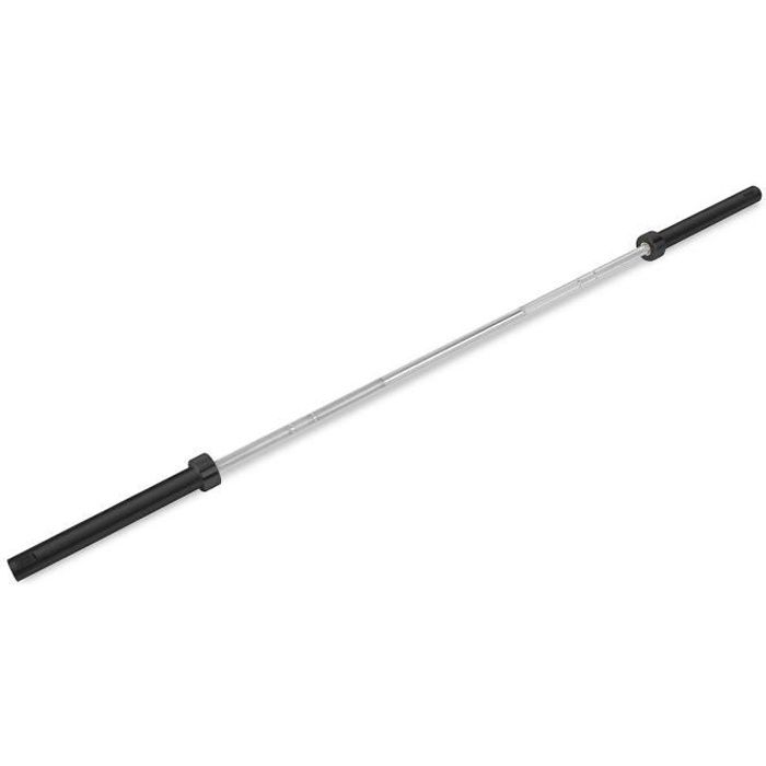 CAPITAL SPORTS Wolfbar Barre de musculation olympique - noir - argent chromé 20 kg