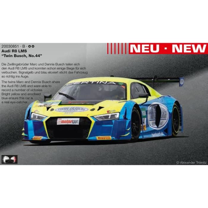 Carrera DIGITAL 132 30851 Audi R8 LMS "Twin Busch, No.44"