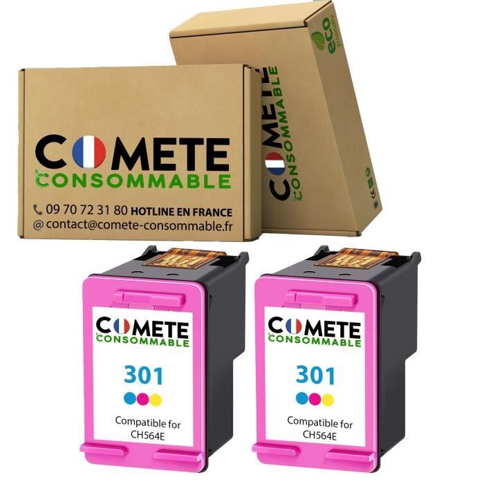 301 Pack de Cartouche compatible HP 301 CH562EE Couleur encre pour Imprimante pour HP Officejet Envy Deskjet