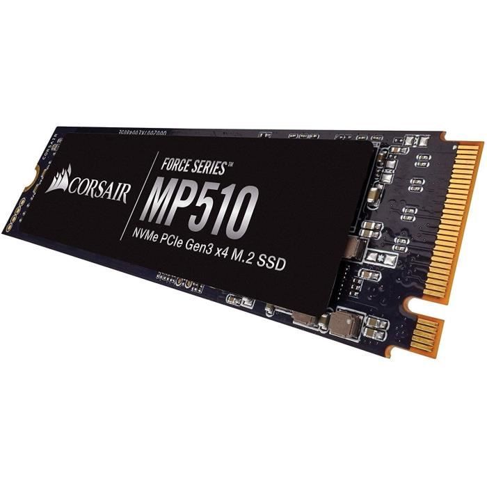 CORSAIR Disque SSD M.2 NVMe PCIe Gen3 x 4 480 Go CORSAIR Force Series MP510 (CSSD-F480GBMP510B)