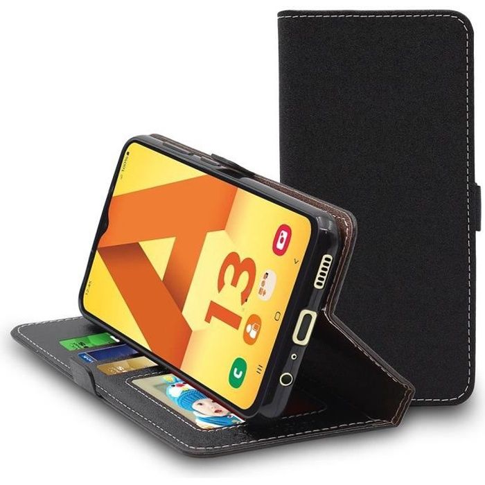 ebestStar ® pour Samsung Galaxy A13 A135F - Etui Portefeuille PU Cuir , Noir