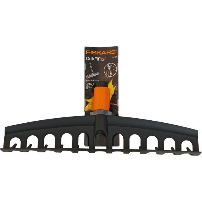 FISKARS Râteau universel Quikfit™ 12 dents avec tête en Fibercomp™