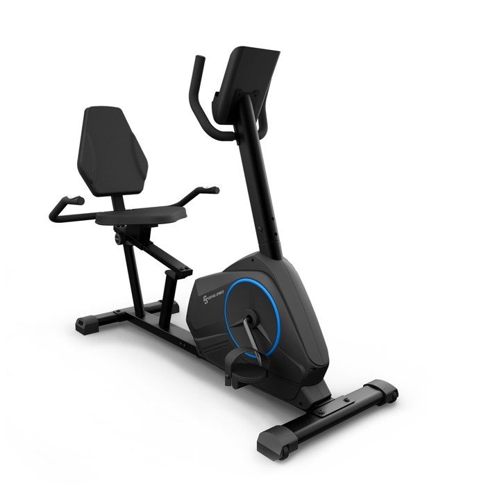 Capital Sports Evo Air Pro Vélo d'appartement silencieux à résistance magnétique - volant d' inertie 12 kg - noir