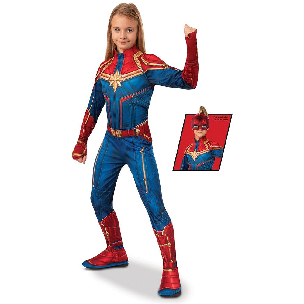 Déguisement Captain Marvel Movie - Fille - 5-6 ans (105-116 cm) Coloris Unique