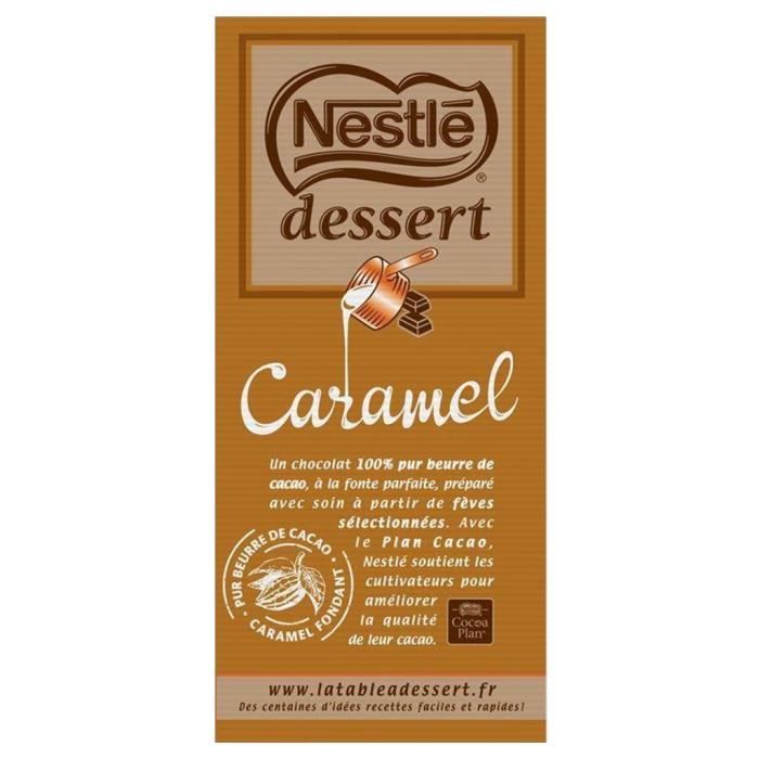 Nestlé - Nestlé Dessert Tablette Chocolat Caramel 170g (lot de 3)